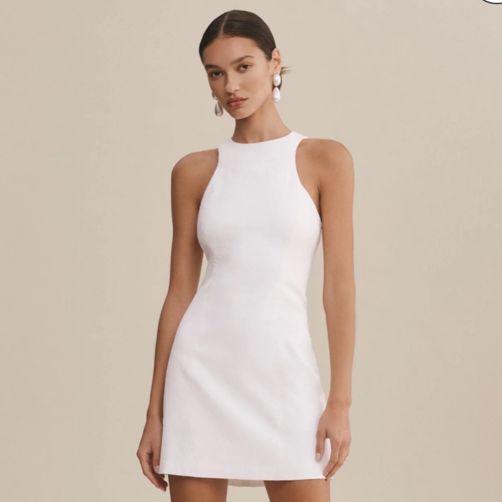 BHLDN Helena Sleeveless Seamed Mini Dress